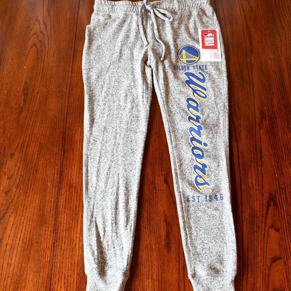 NBA Golden State Warriors NWT Gray Joggers